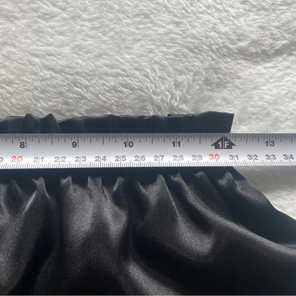 Hudson’s Bay Satin Pajama Pants Small Black Soft Luxury Sleepwear - Picture 15 of 16